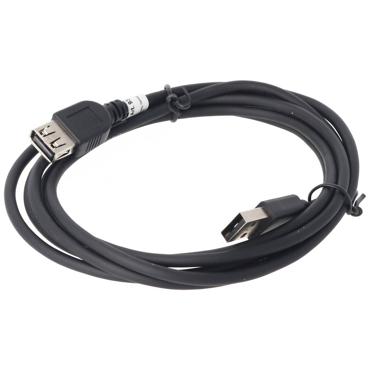 Goobay 93599 USB A 2.0 Highspeed Verlängerungskabel / Handyladekabel 480 Mbits / USB Kabel verlängern / Schwarz / 1,8m