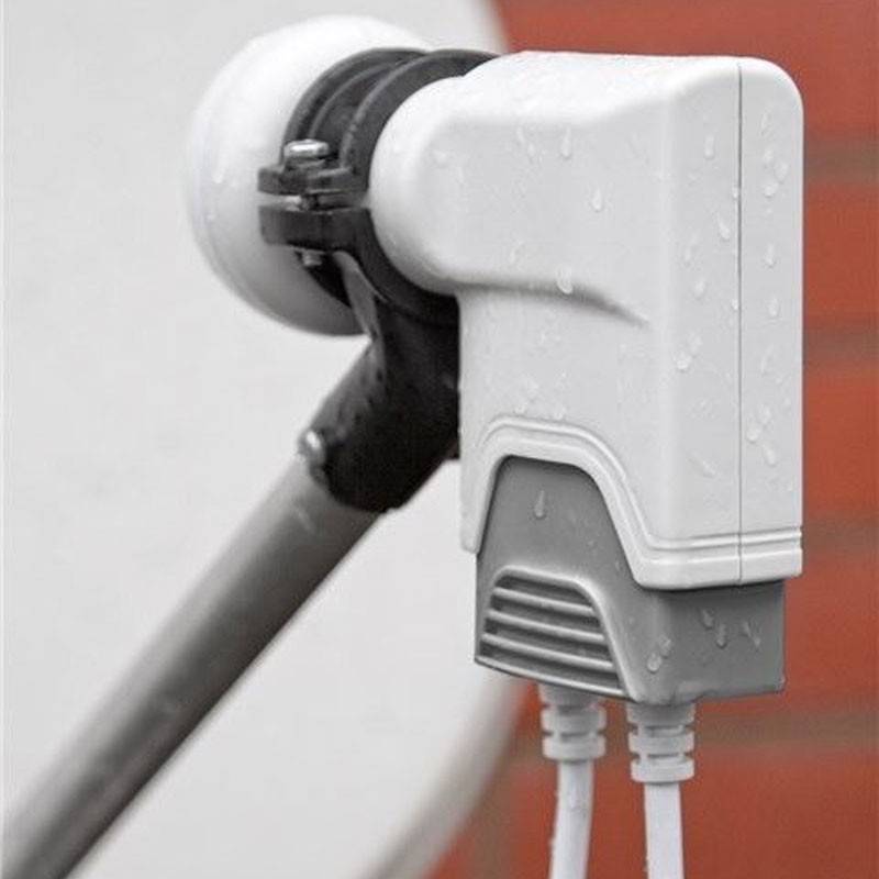 Universal Twin LNB digitaler SAT-LNB DVB-S2 für 2 Teilnehmer 4K, HDTV, 3D Empfang