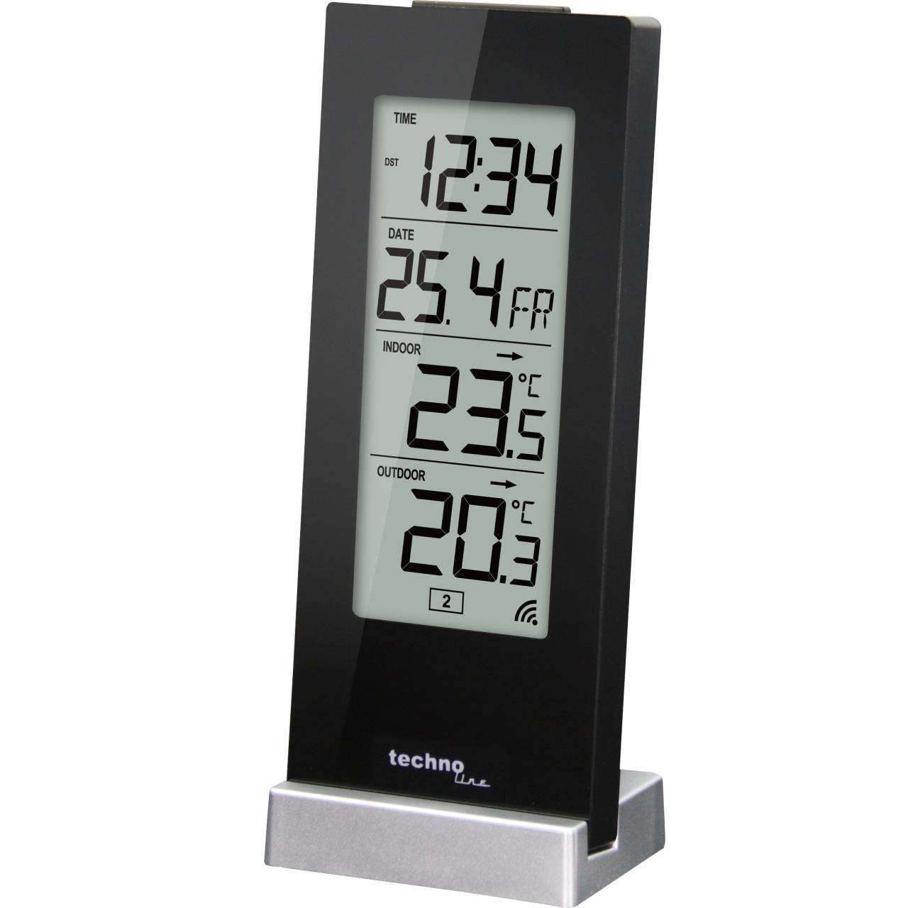 Techno Line WS 9767 Funk-Thermometer Schwarz