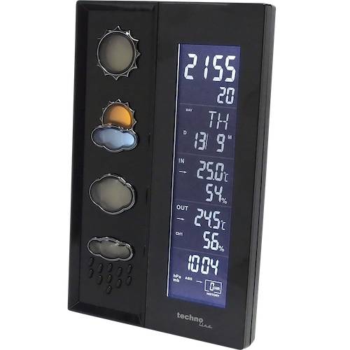 WS 6650 - Moderne Wetterstation mit farbig leuchtenden Wettersymbolen