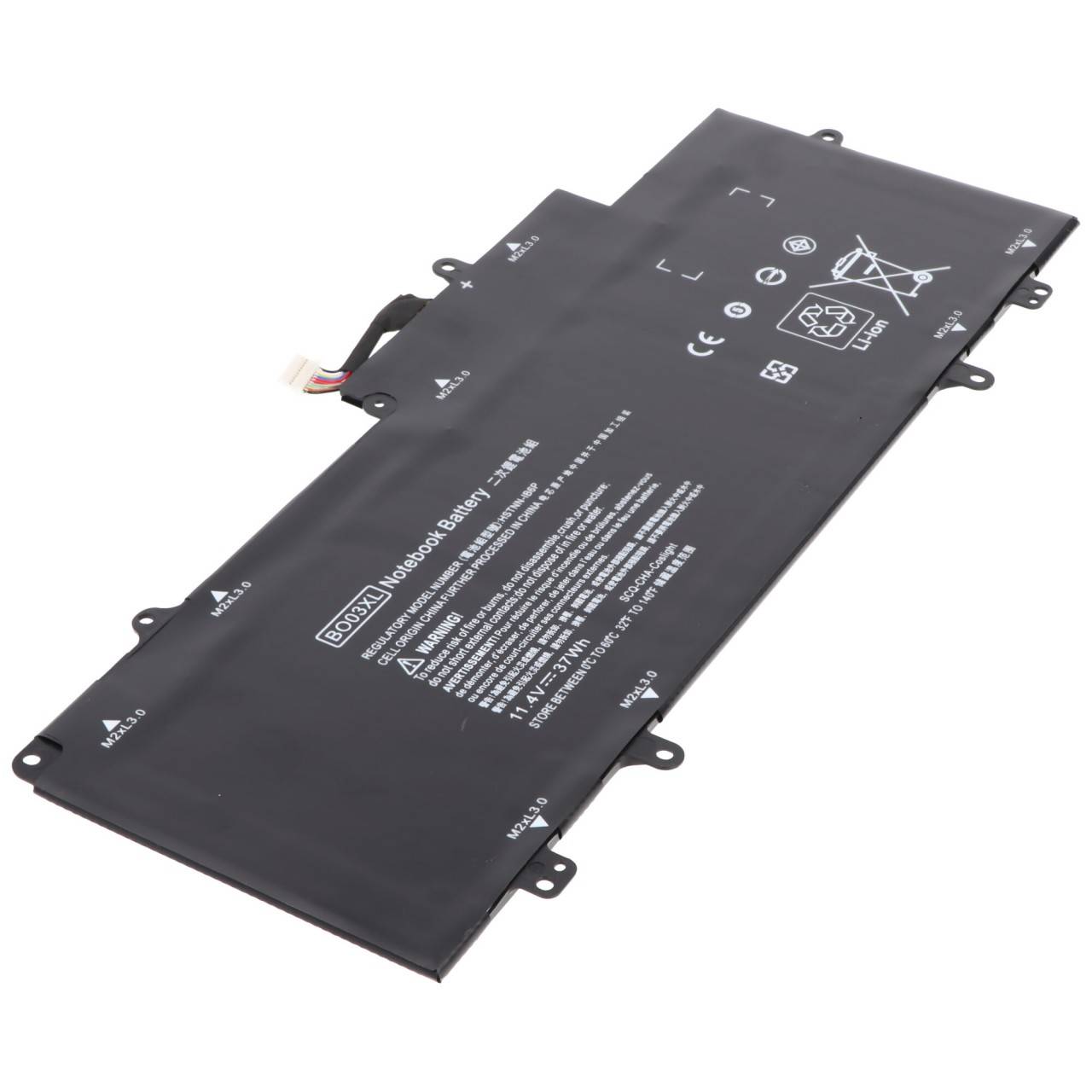 Akku passend für HP Chromebook 14 G3, Li-Polymer, 11,4V, 3250mAh, 37Wh