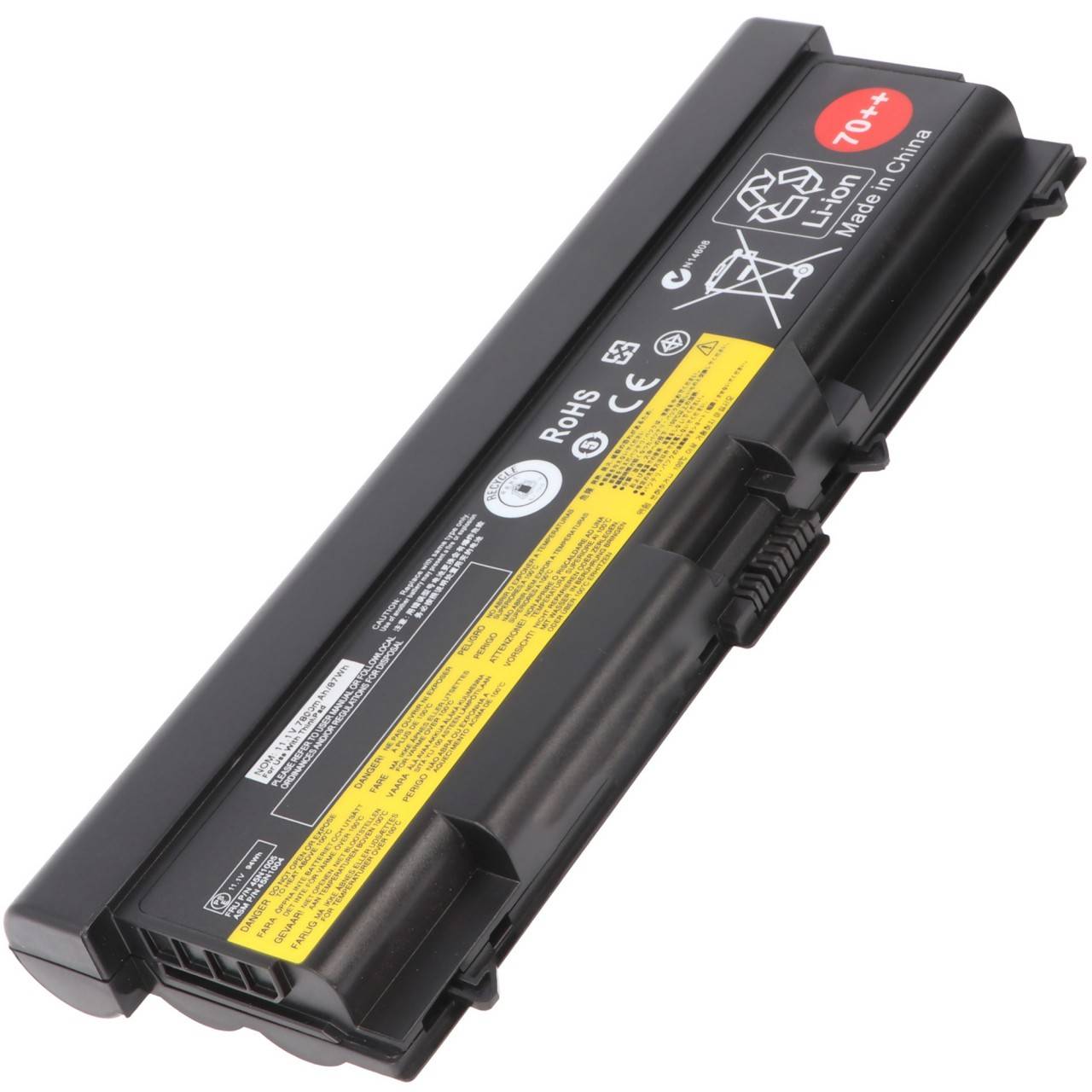 Akku passend für Lenovo ThinkPad T430, T530, 70++, Li-ion, 11,1V, 7800mAh, 87Wh