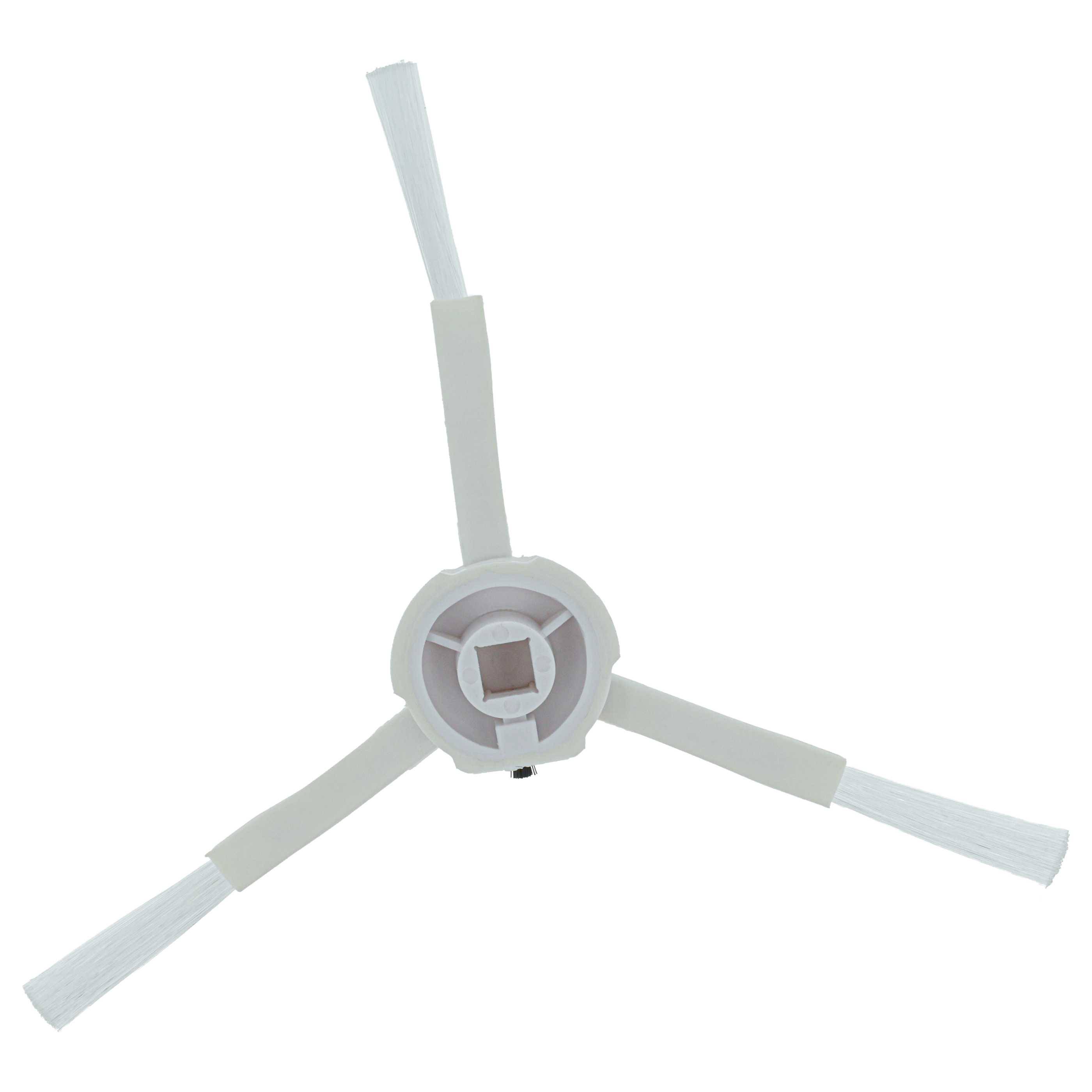 vhbw 4x Seitenbürste kompatibel mit Xiaomi Mijia 1C, STYTJ01ZHM Saugroboter - Reinigungsbürsten Set, weiß