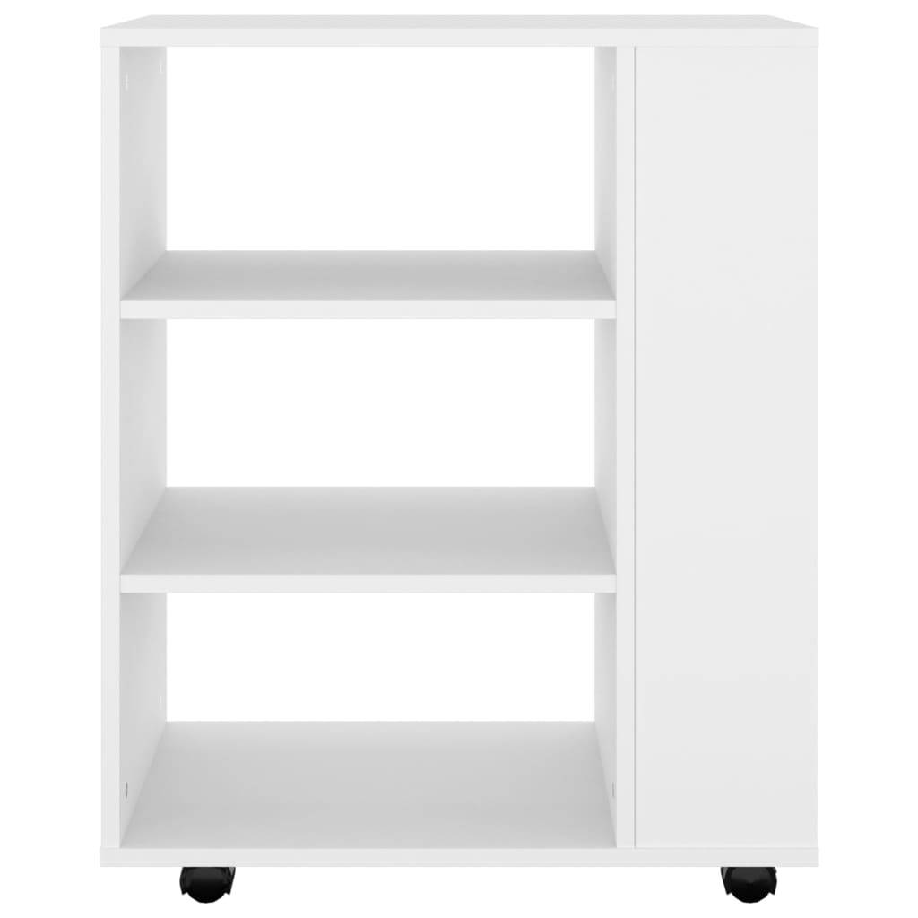 vidaXL Rollschrank Weiß 60x35x75 cm Holzwerkstoff