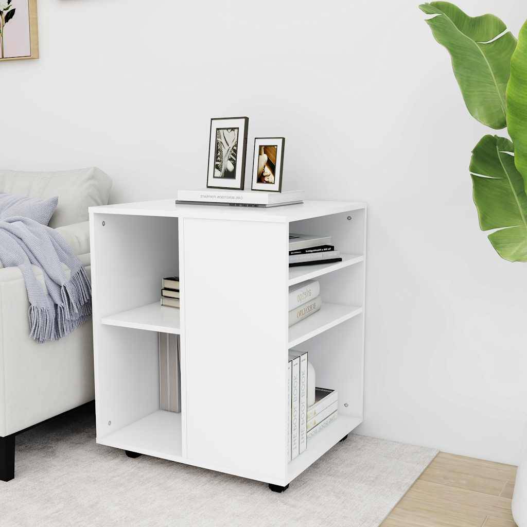 vidaXL Rollschrank Weiß 60x53x72 cm Holzwerkstoff