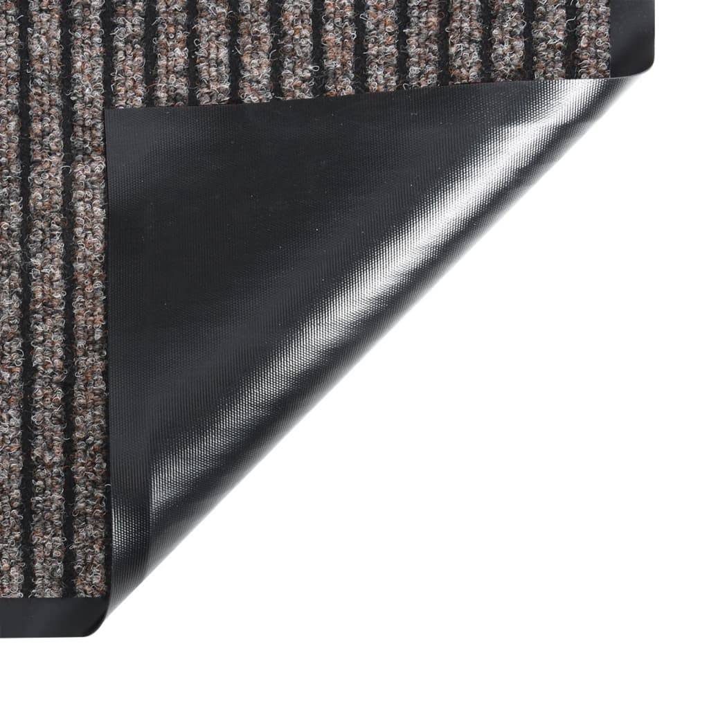 vidaXL Fußmatte Gestreift Beige 60x80 cm