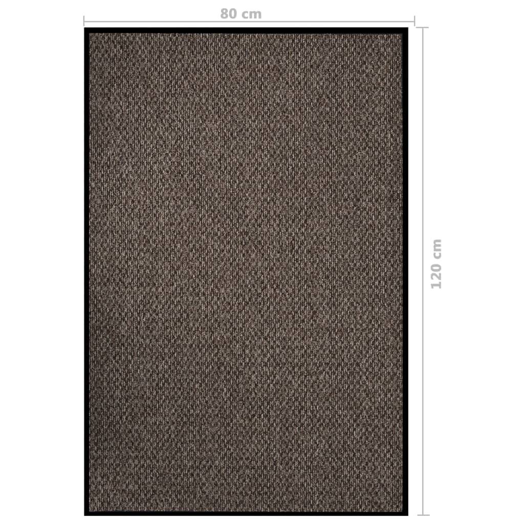 vidaXL Fußmatte Beige 80x120 cm