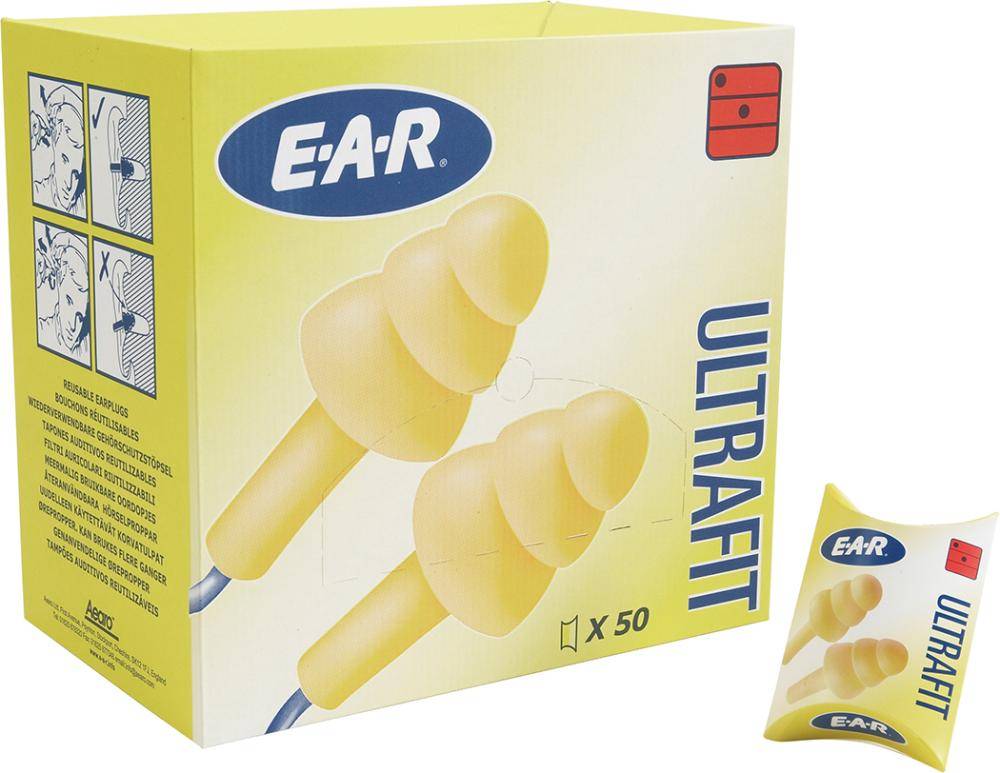 Gehörschutzstöpsel Ultra Fit m.Band(Box a 50 Paar) - Artikel: 4046719348008