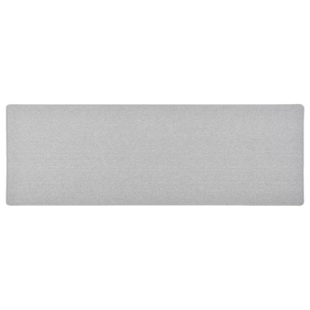 vidaXL Teppichläufer Hellgrau 50x150 cm