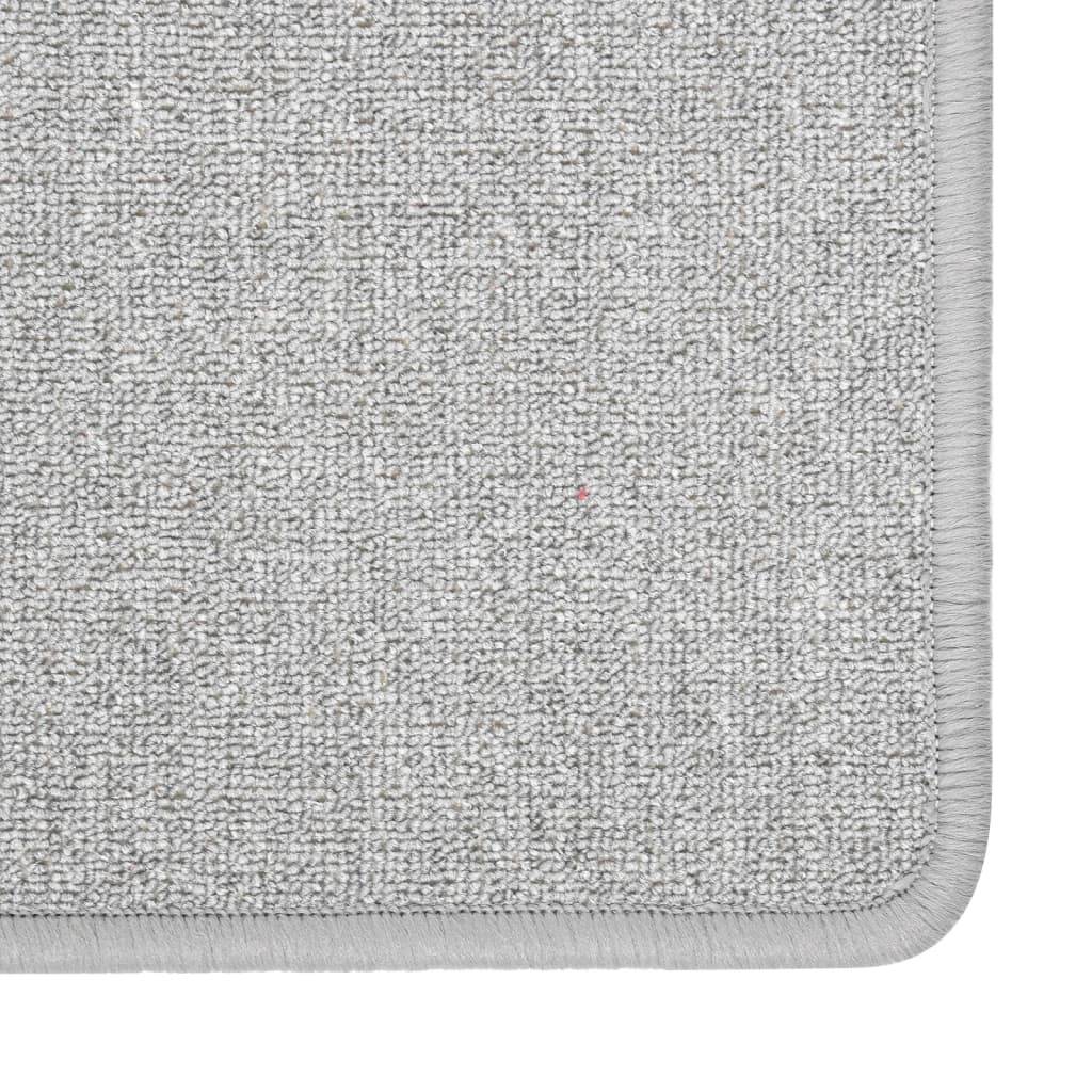 vidaXL Teppichläufer Hellgrau 50x150 cm