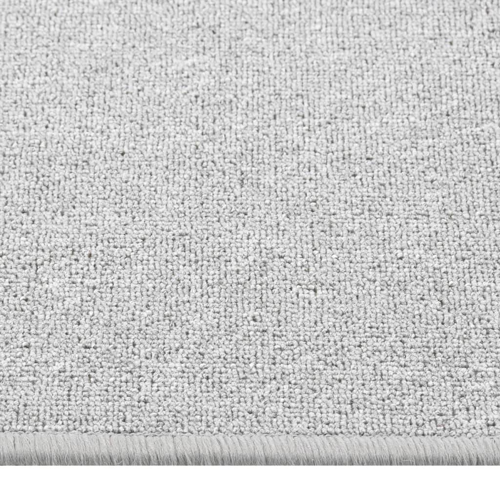 vidaXL Teppichläufer Hellgrau 50x150 cm