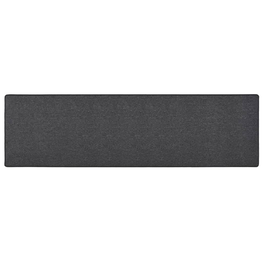 vidaXL Teppichläufer Anthrazit 80x300 cm