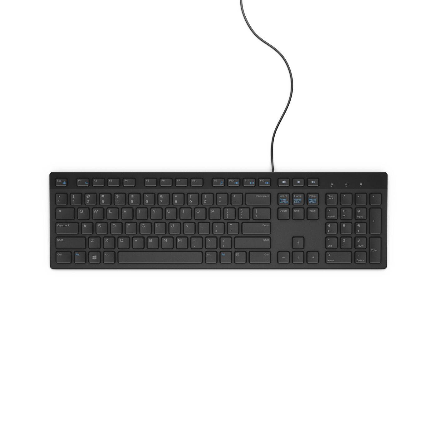Dell KB216 keyboard USB QWERTY US International Black KB216, Full-size (100%), Wired, USB, QWERTY, Black