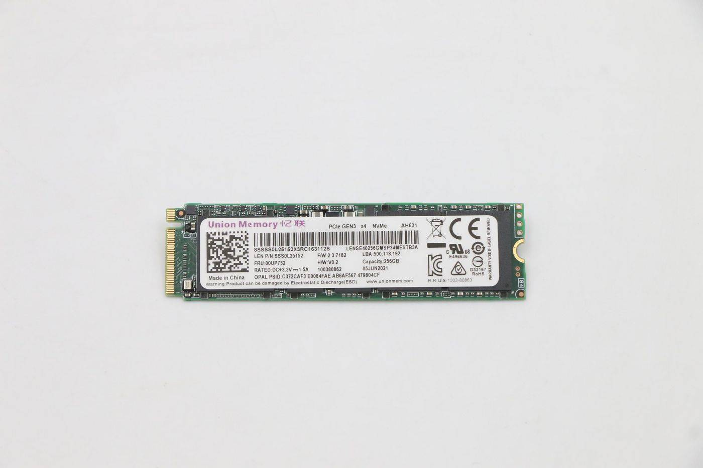 Lenovo 256G PCIe 3x4
