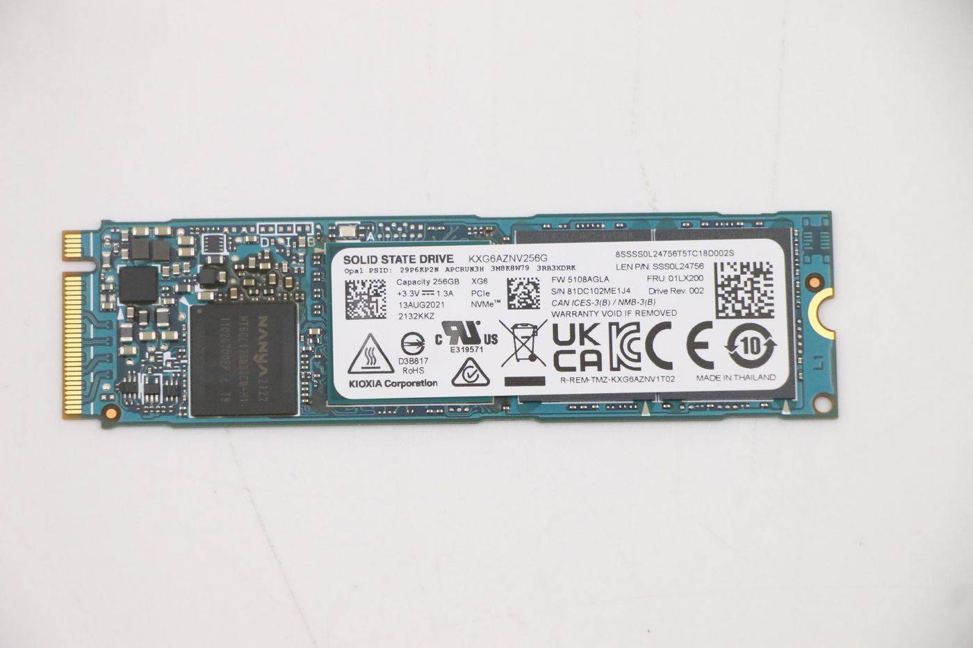 LENOVO - Toshiba - SSD - verschlüsselt - 256 GB - intern