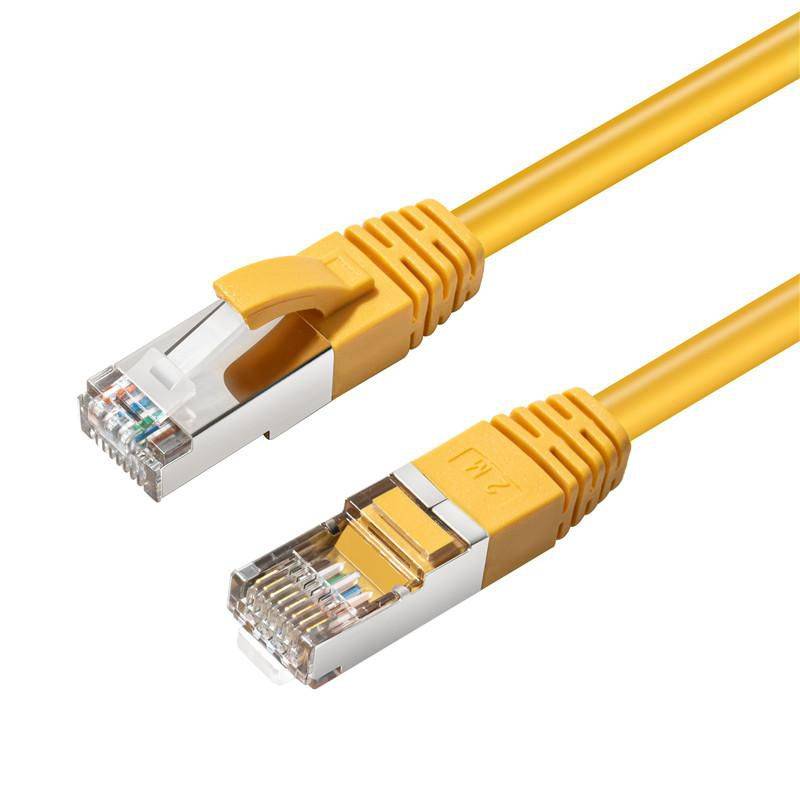MicroConnect S/FTP CAT6 0.5m Yellow LSZH PiMF (Pairs in metal foil) 4x2xAWG 28, CU