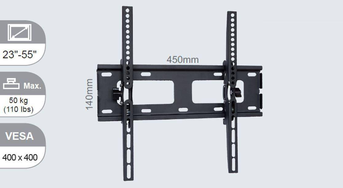 Vivolink Wall mount medium tilt up to VESA 400x400 .