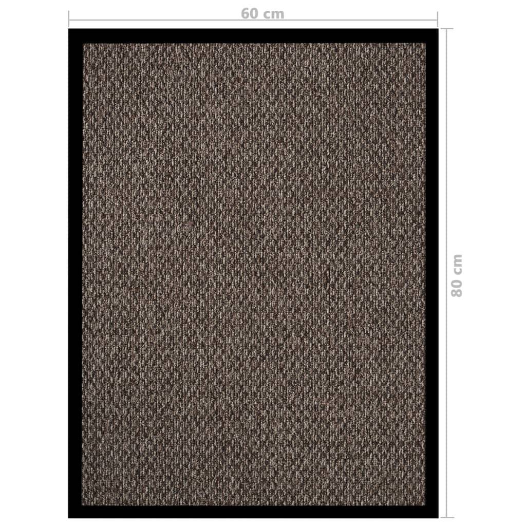 vidaXL Fußmatte Beige 60x80 cm