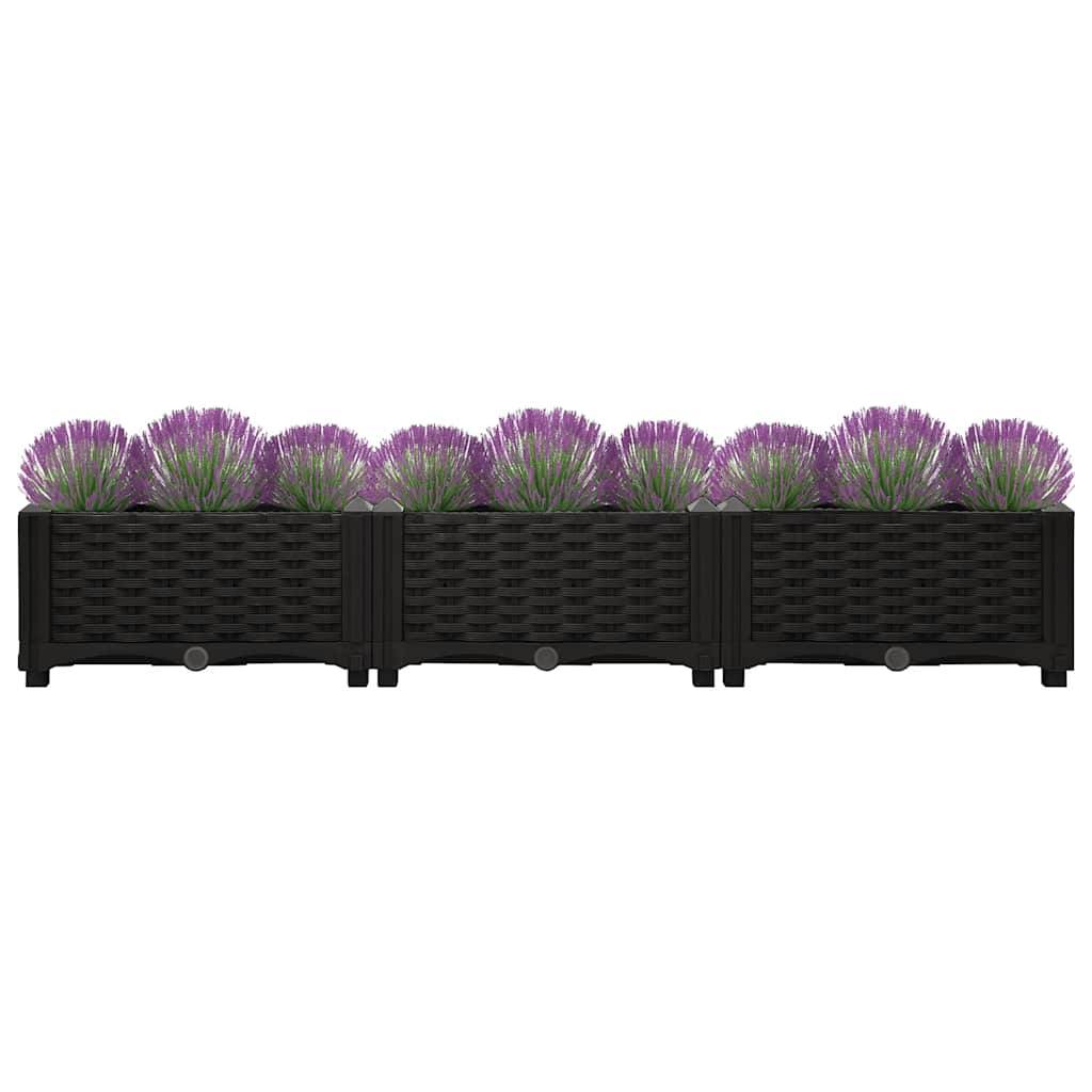 vidaXL Hochbeet 120x40x23 cm Polypropylen