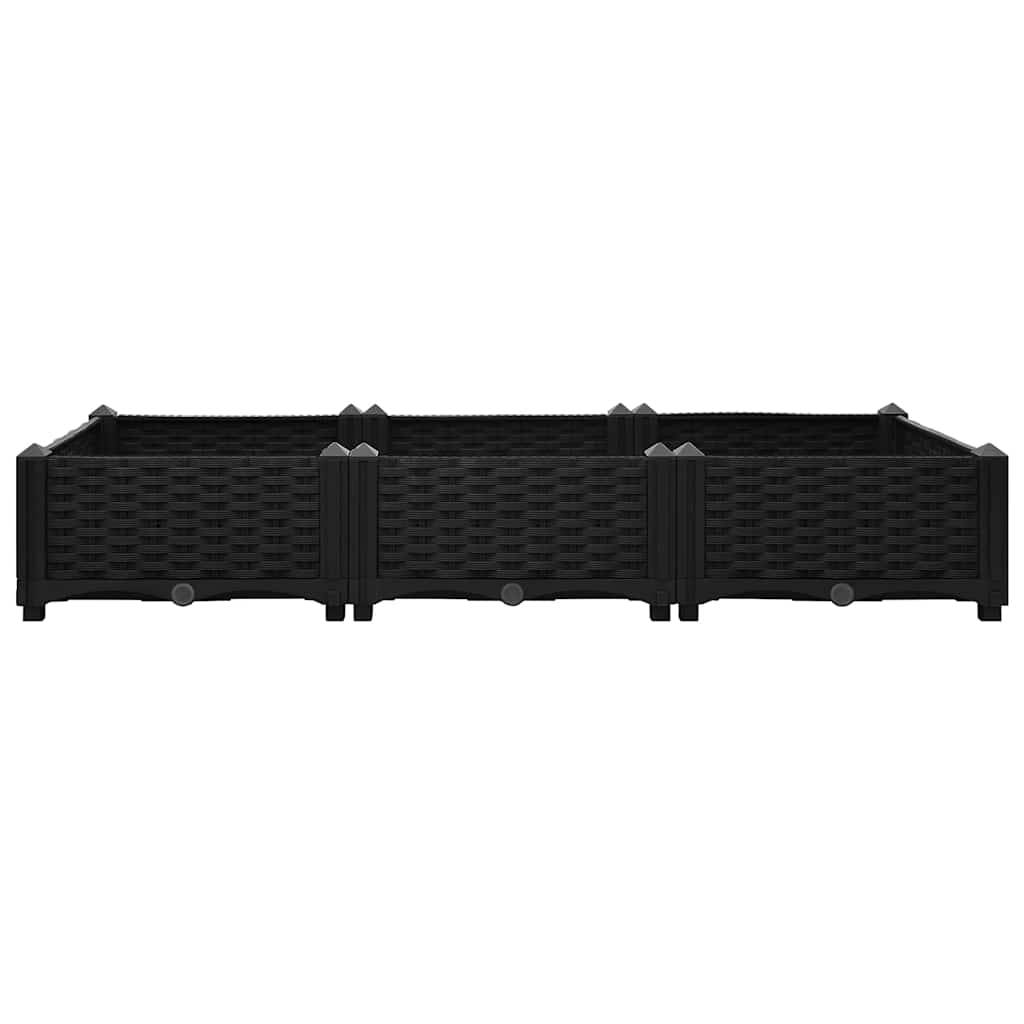 vidaXL Hochbeet 120x40x23 cm Polypropylen