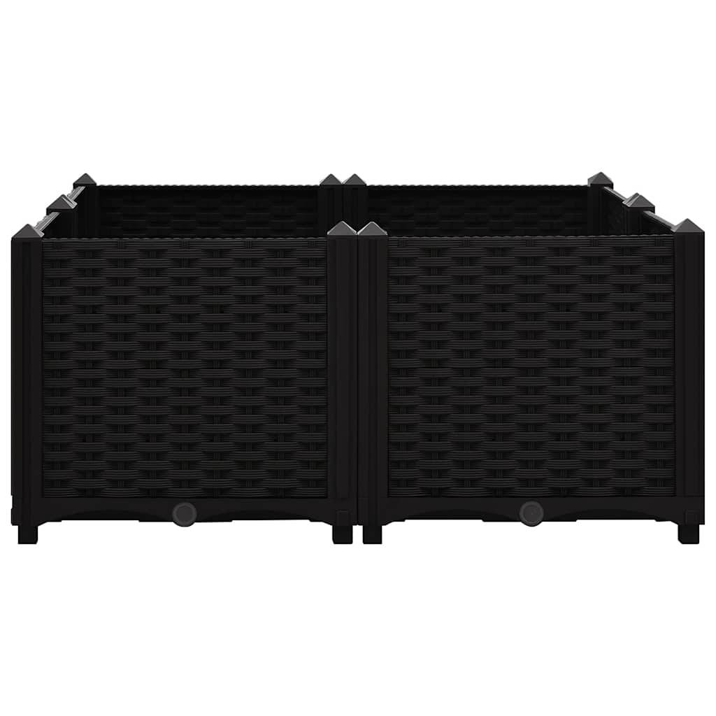 vidaXL Hochbeet 80x80x38 cm Polypropylen