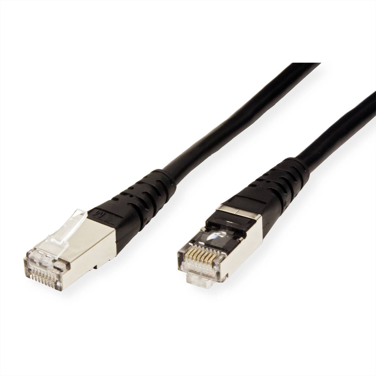 ROLINE Patchkabel Kat.6 (Class E) S/FTP (PiMF), schwarz, 1,5 m