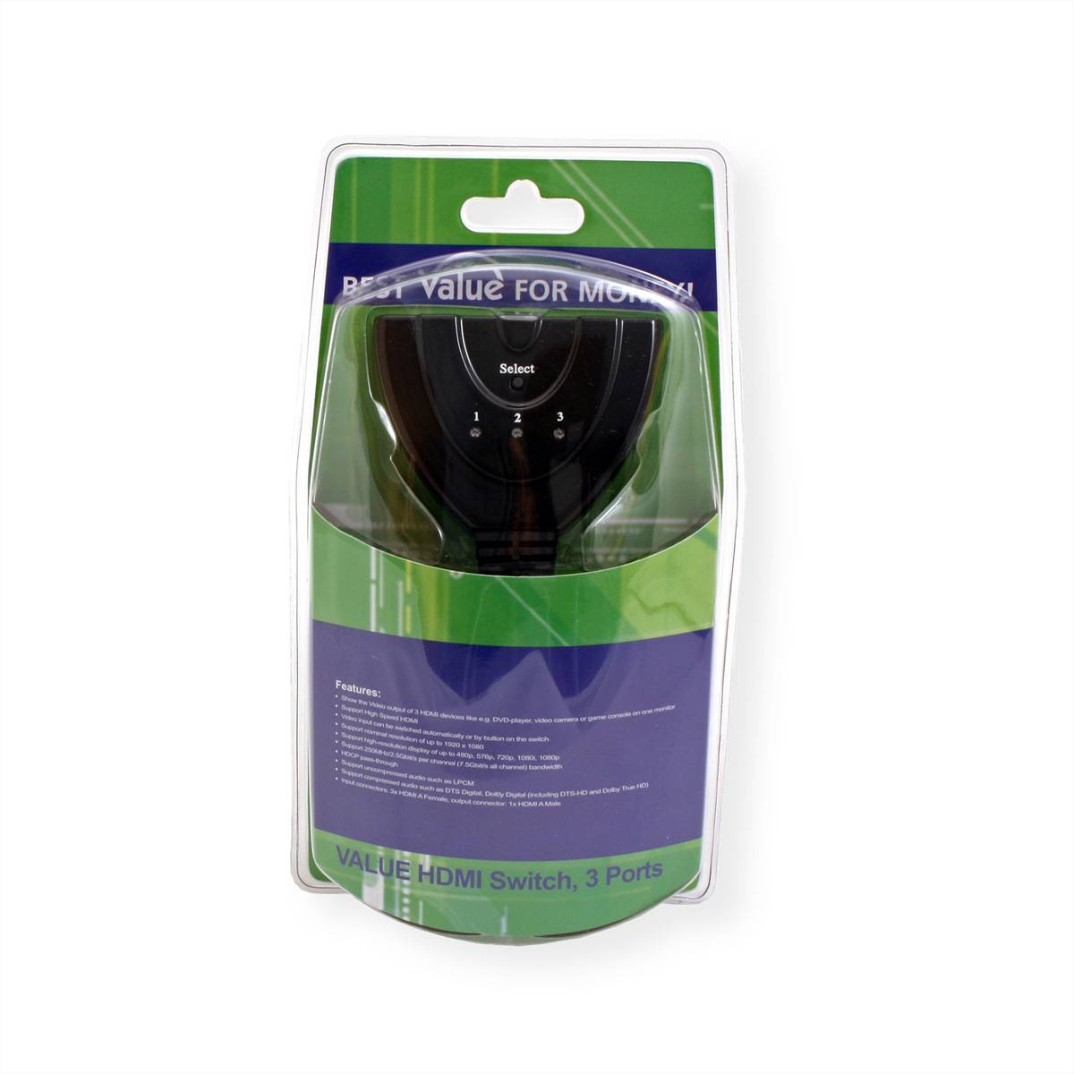 VALUE HDMI Switch, 3-fach