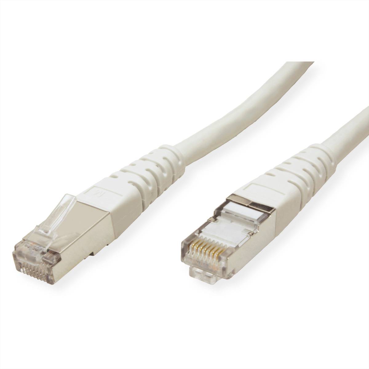 ROLINE Patchkabel Kat.6 (Class E) S/FTP (PiMF), grau, 0,3 m