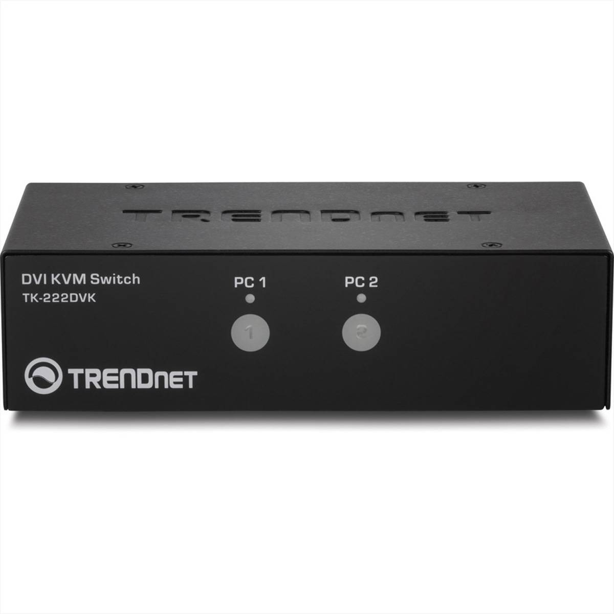 TRENDnet KVM Switch 2-Port DVI/USB/Audio mit Kabeln Signalsteuerung KVM KVM Switches