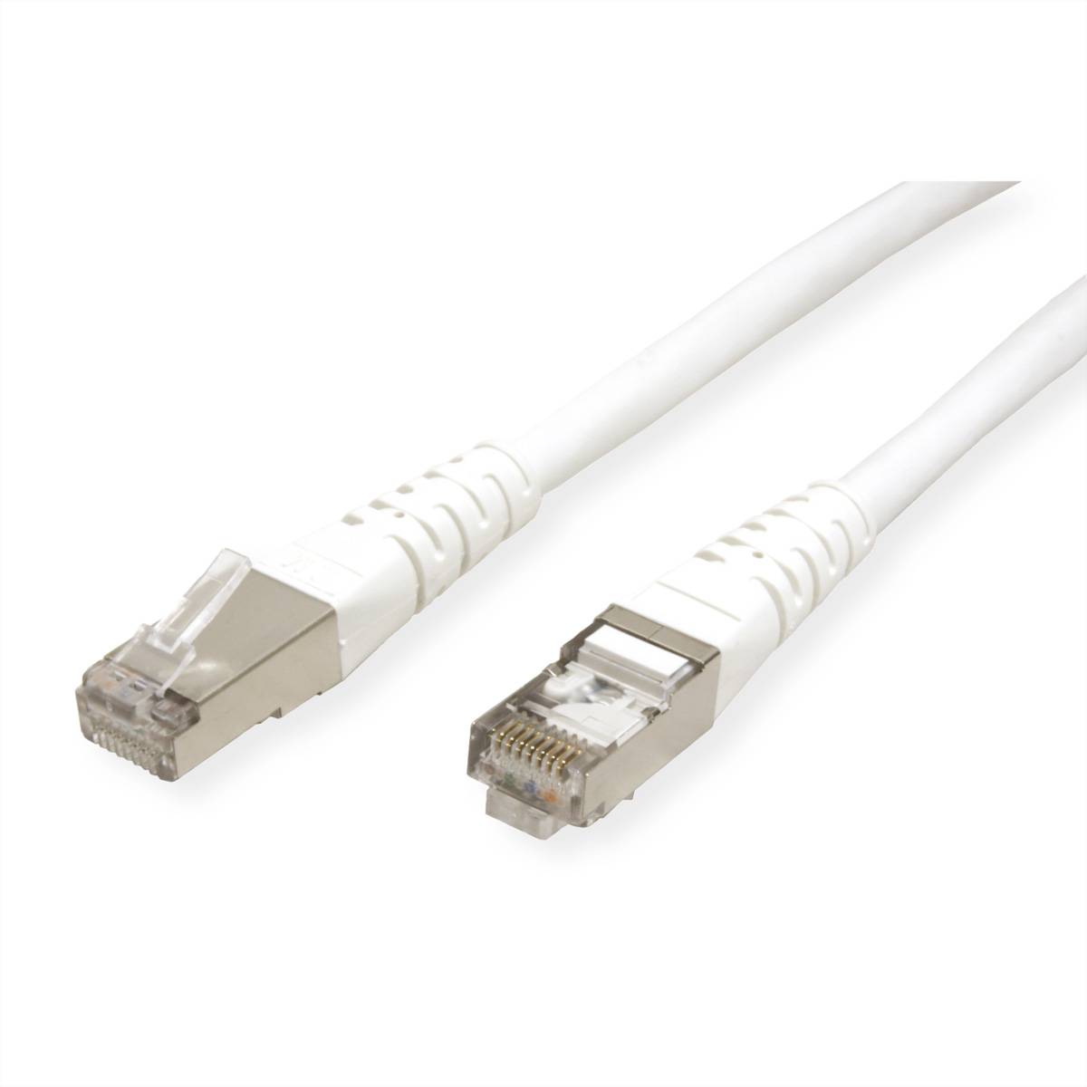 ROLINE Patchkabel Kat.6 (Class E) S/FTP (PiMF), weiß, 3 m