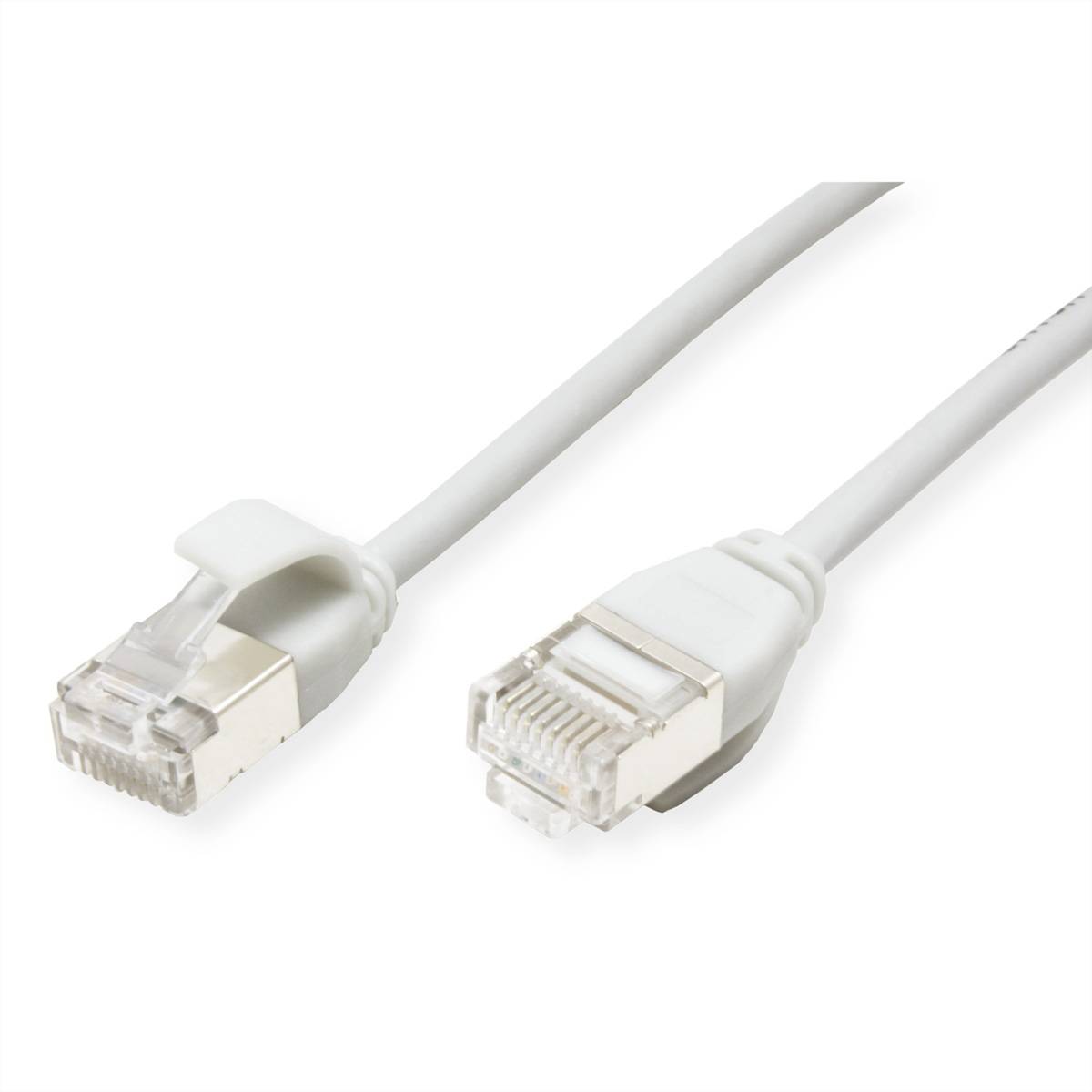 ROLINE U/FTP DataCenter Patchkabel Kat.6A (Class EA), LSOH, slim, weiß, 5 m