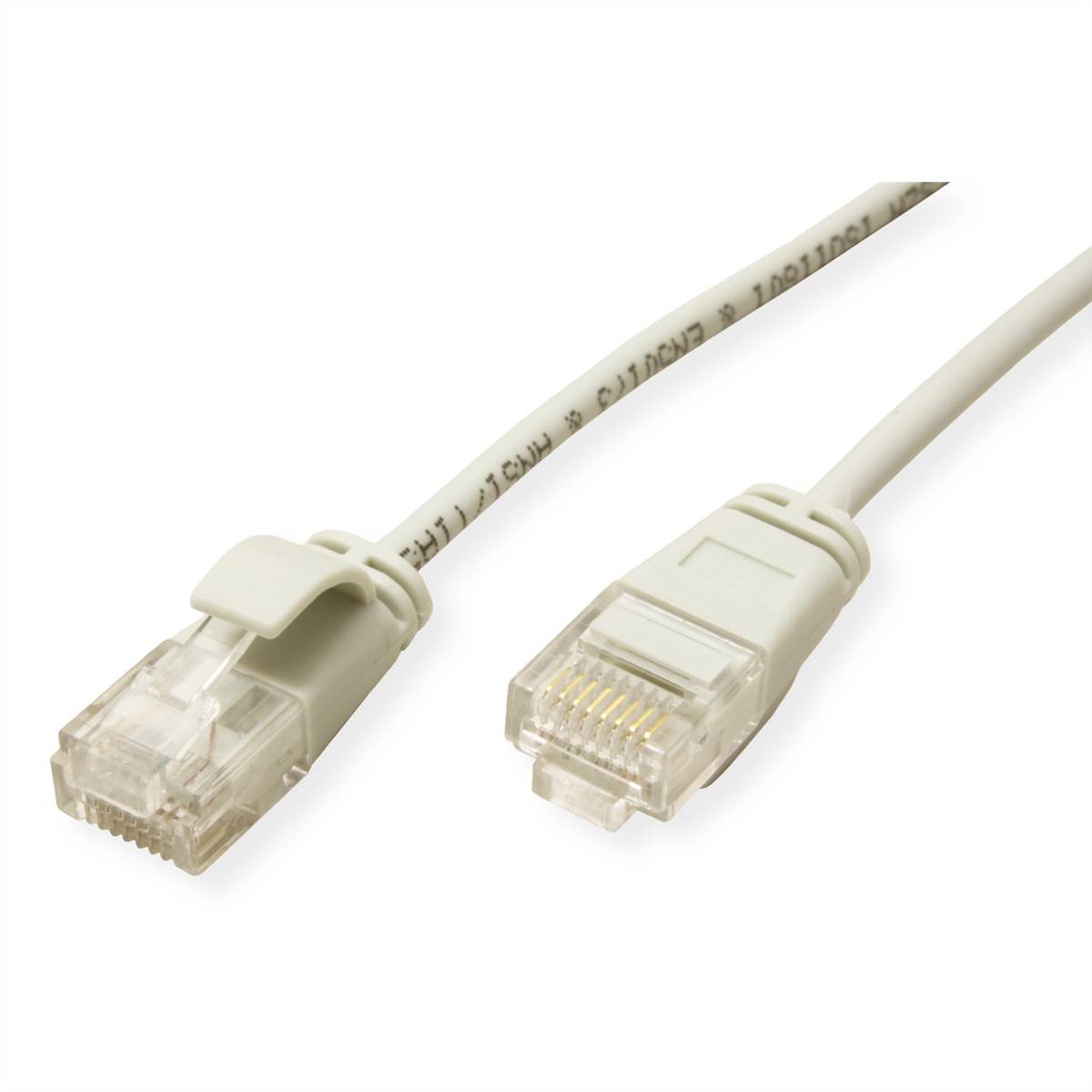 ROLINE UTP DataCenter Patchkabel Kat.6A (Class EA), LSOH, slim, grau, 0,5 m
