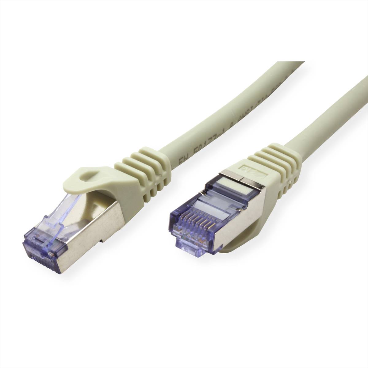 ROLINE Patchkabel Kat.6A S/FTP (PiMF), Component Level, LSOH, grau, 5 m