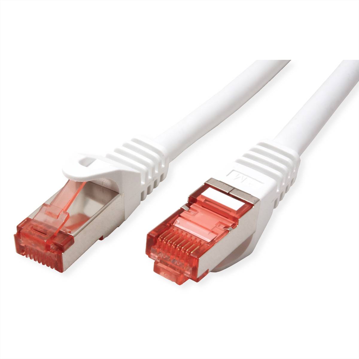 ROLINE Patchkabel Kat.6 S/FTP (PiMF), Component Level, LSOH, weiß, 1 m