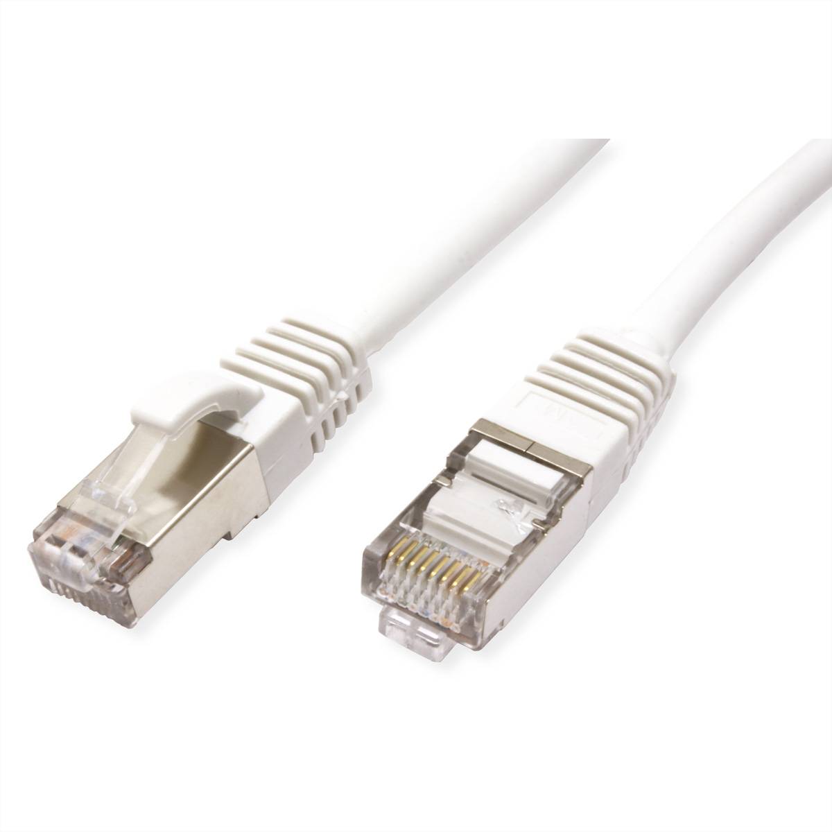 VALUE Patchkabel Kat.6 (Class E) S/FTP (PiMF), LSOH, weiß, 10 m