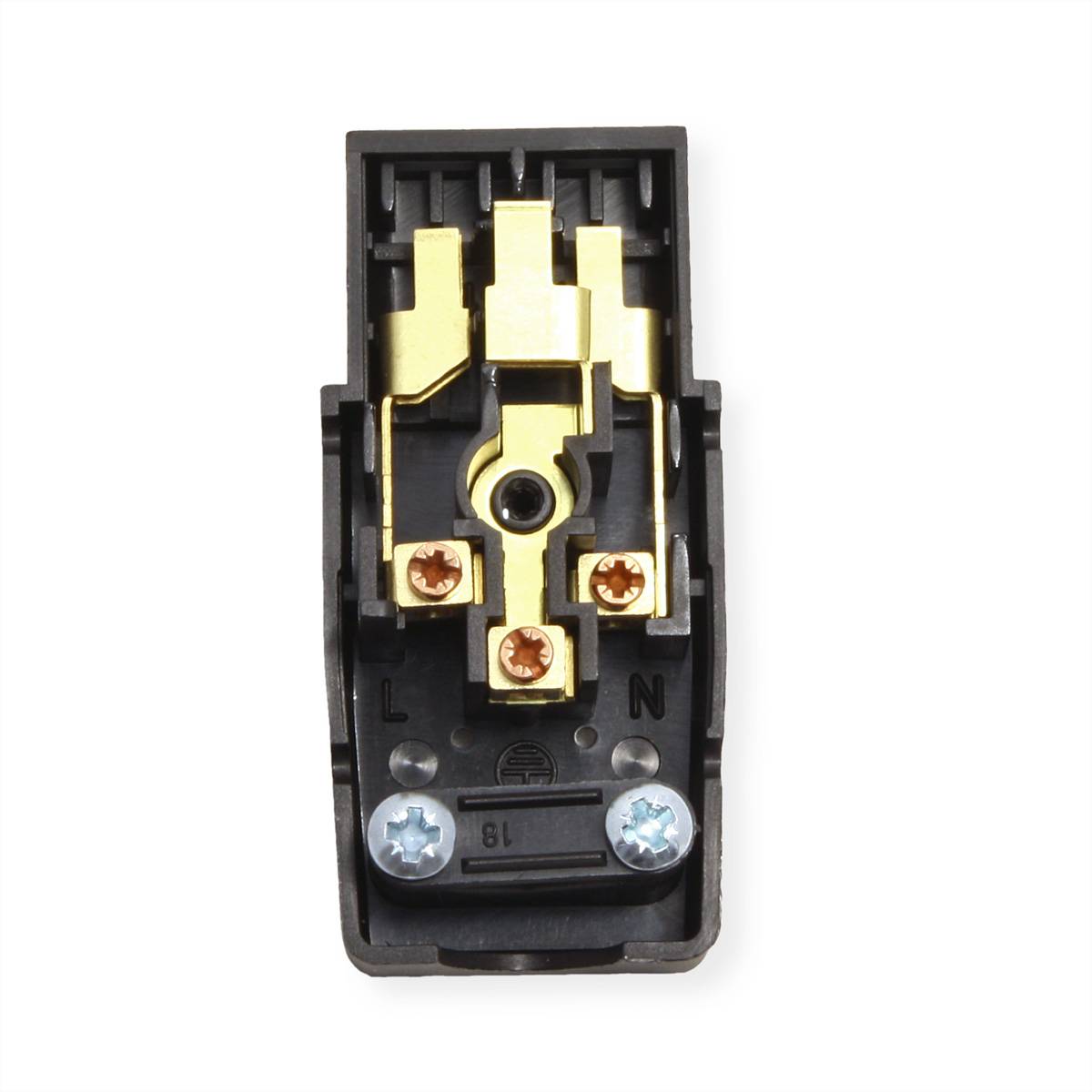 Bachmann 915.174 Kaltgeräte-Steckverbinder Stecker Gesamtpolzahl: 2 16 A Schwarz 1 St.
