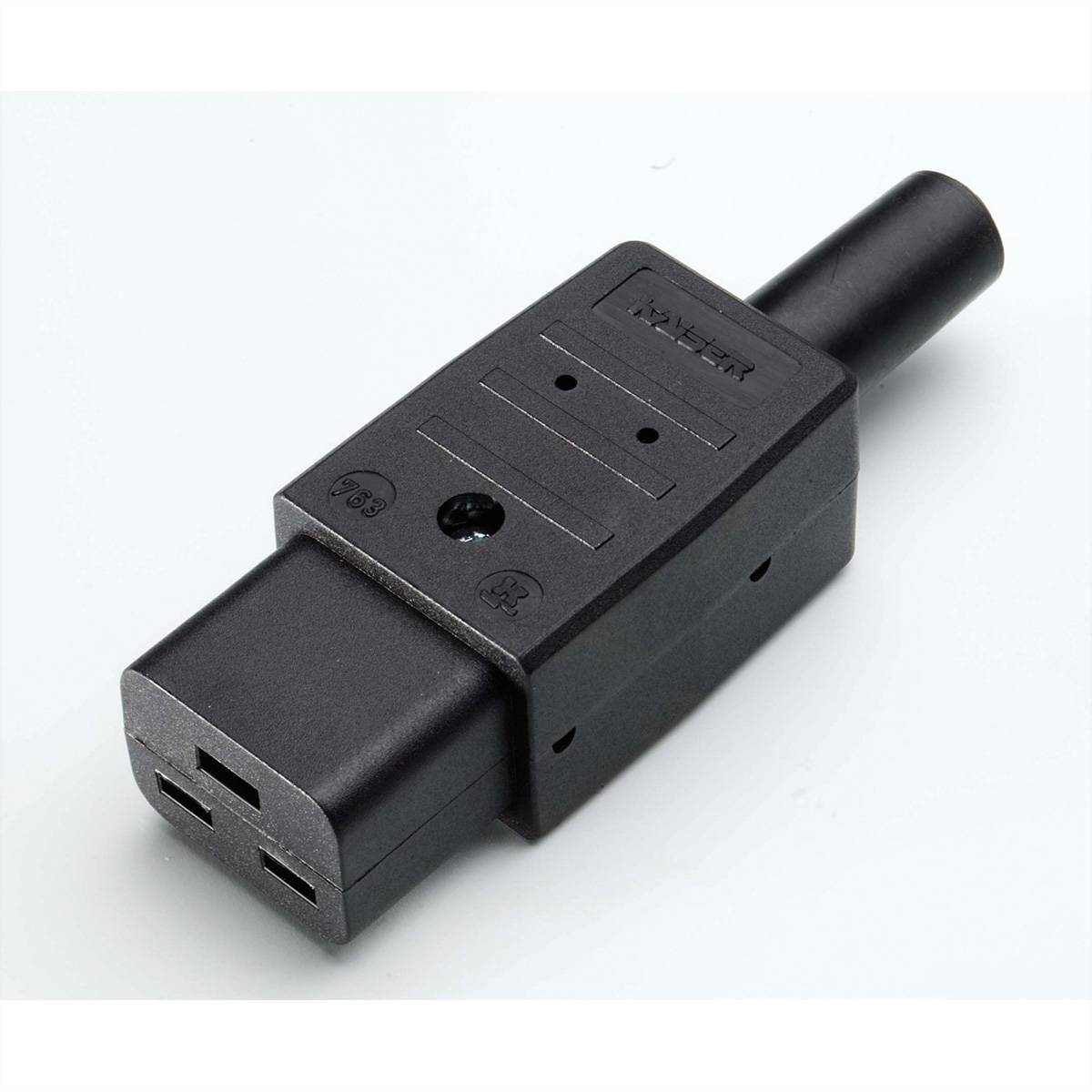 Bachmann 915.174 Kaltgeräte-Steckverbinder Stecker Gesamtpolzahl: 2 16 A Schwarz 1 St.
