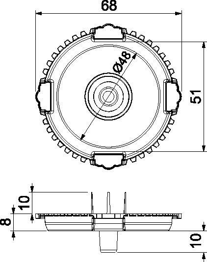 OBO Bettermann 2003760 Signaldeckel 50 St.