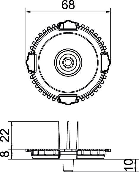 OBO Bettermann 2003760 Signaldeckel 50 St.
