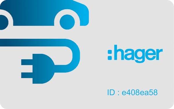 Hager XEVA400 eMobility RFID-Karte