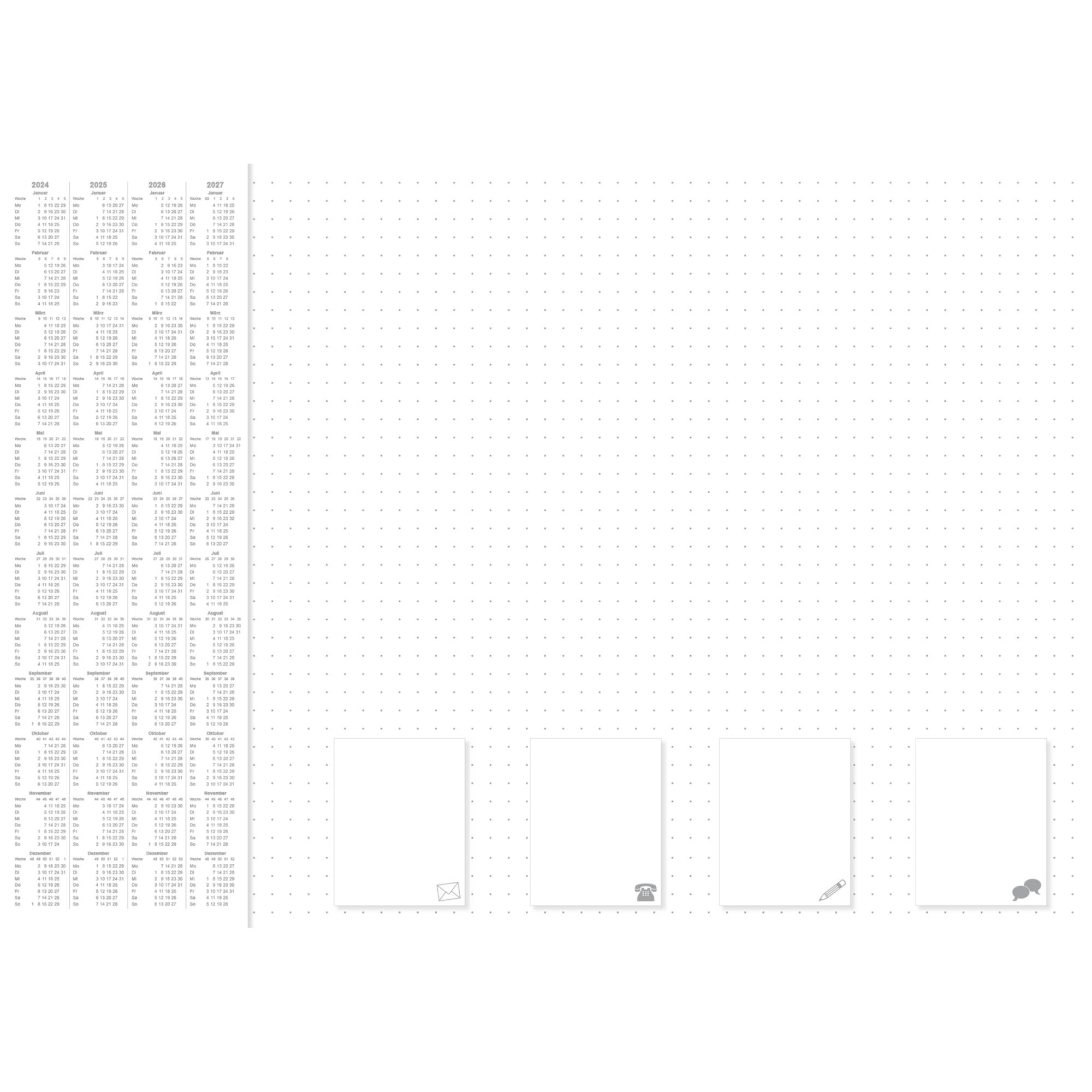 Schreibunterlage -Office dotted- 600x420mm 30 Blatt
