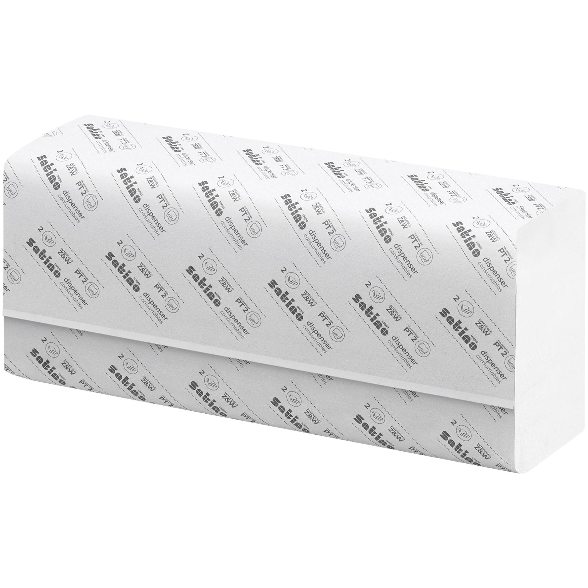 Satino Papierhandtuch 275300 24x24cm 2lg Z-Falz hw 3.750Bl. - Artikel: 446228300