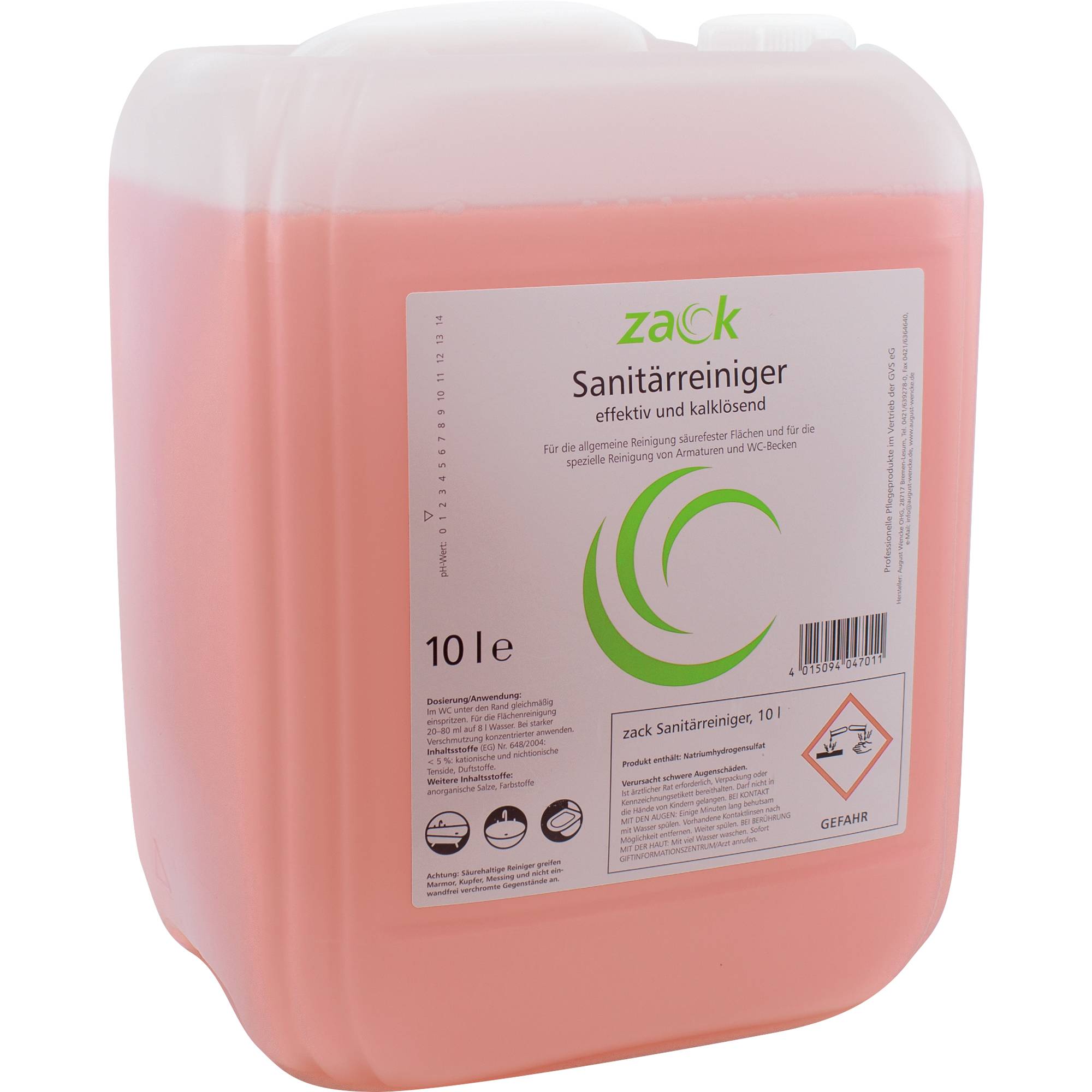Badreiniger aktive Zitrone 10l