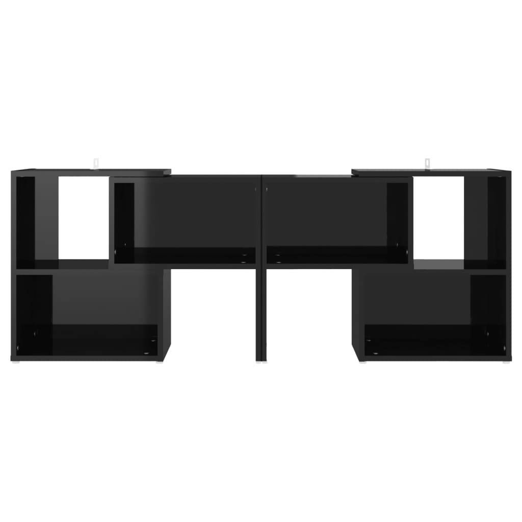vidaXL TV-Schrank Hochglanz-Schwarz 104x30x52cm Holzwerkstoff