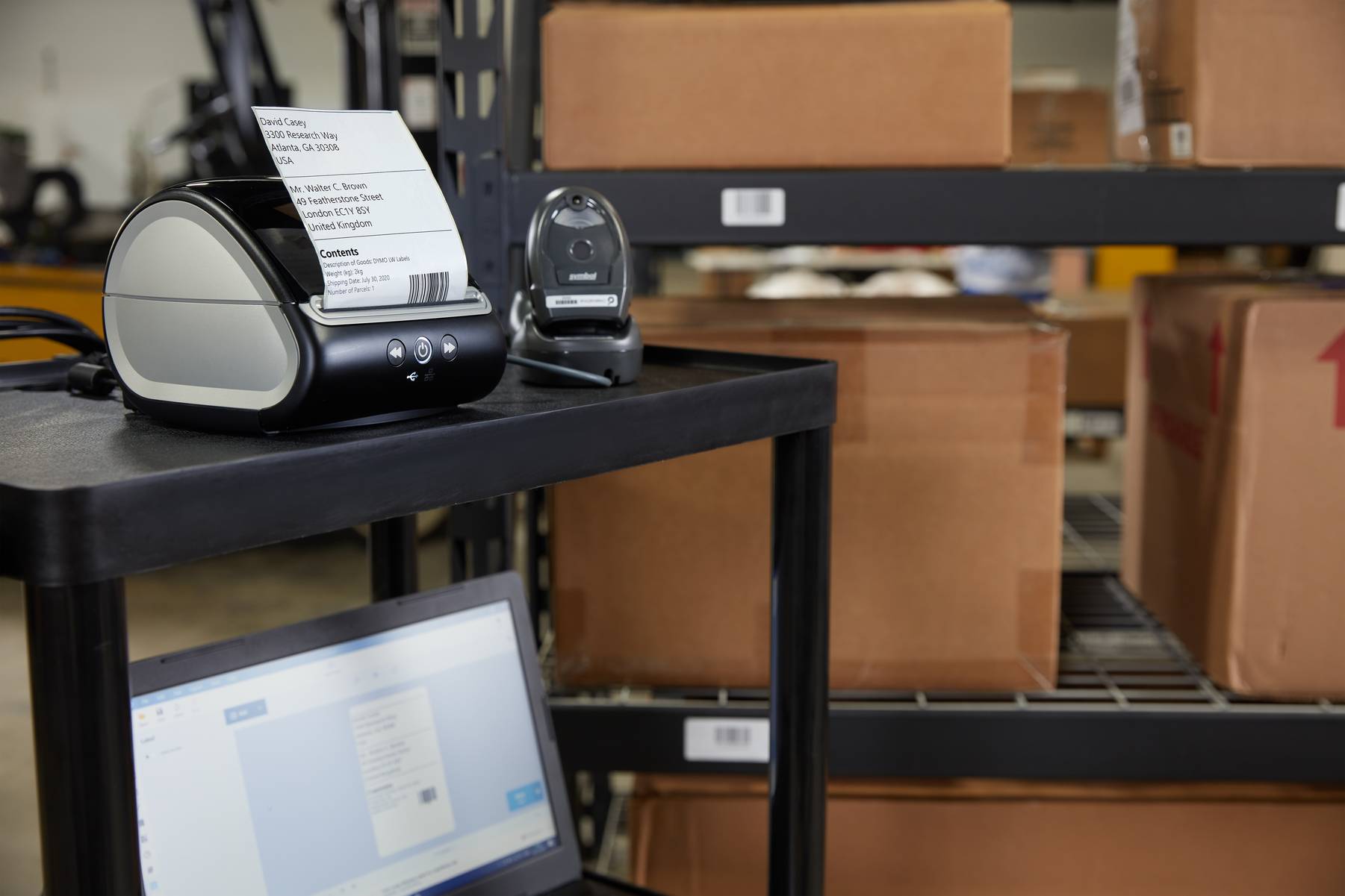 DYMO Labelwriter 5XL Etiketten-Drucker Thermodirekt 300 x 300 dpi Etikettenbreite (max.): 104 mm USB