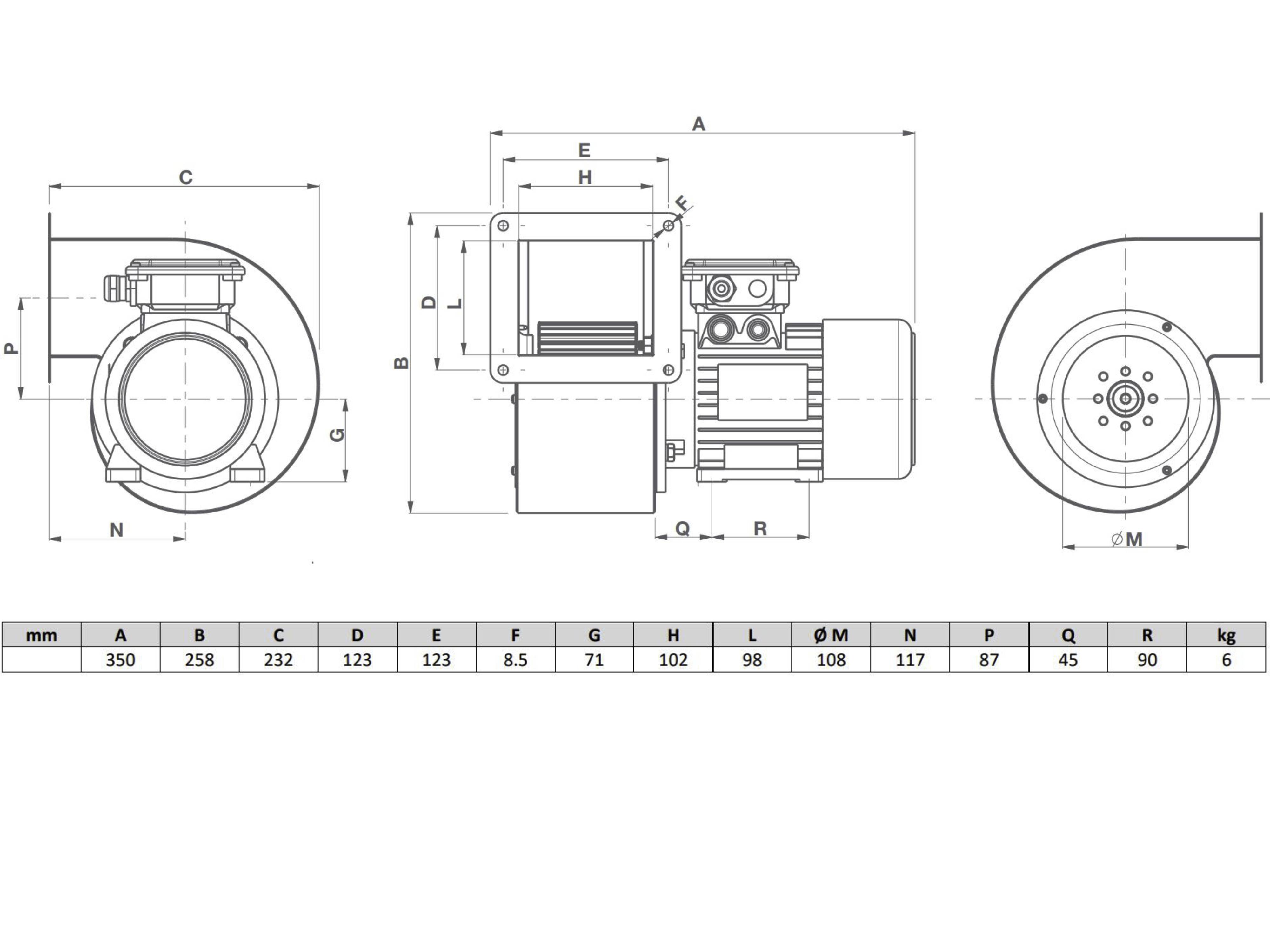 Radiallüfter mit Direktantrieb C 20/2 M - 30321