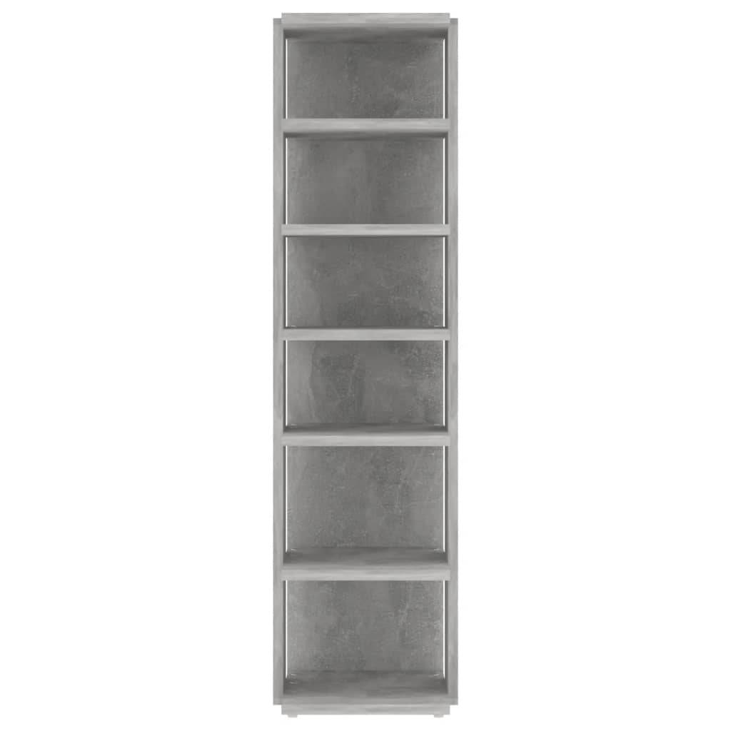 vidaXL Schuhschrank Betongrau 27,5x27x102 cm Holzwerkstoff