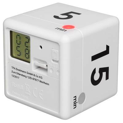 TFA Dostmann Timer Cube Timer Weiß digital