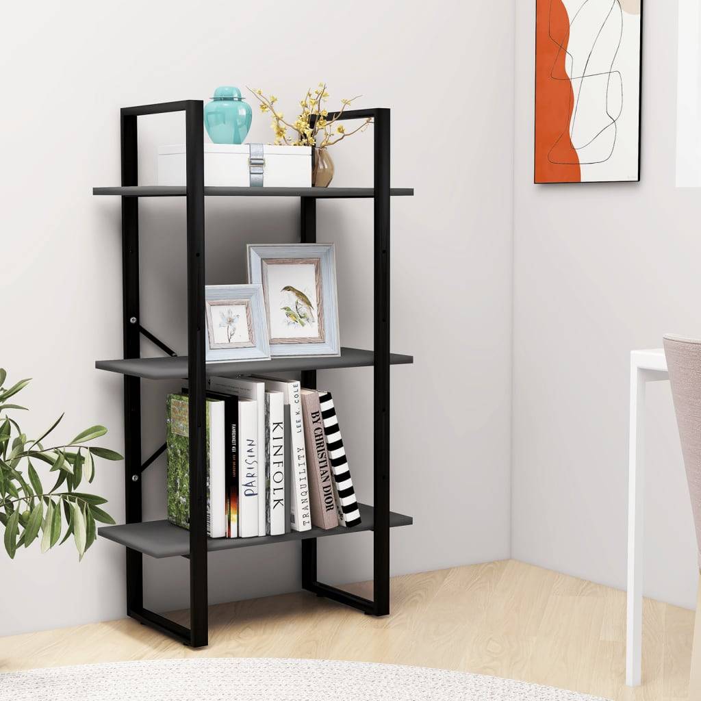 vidaXL Lagerregal Grau 60x30x105 cm Holzwerkstoff