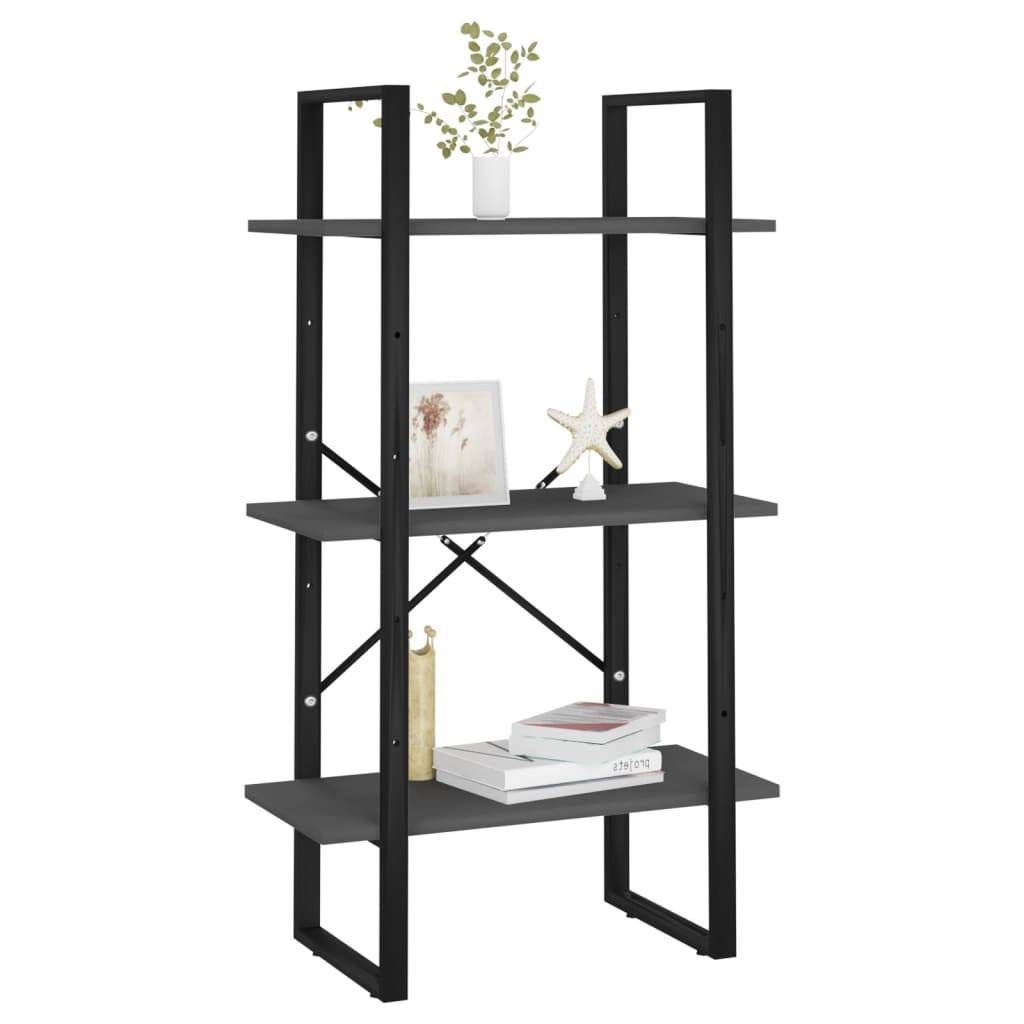 vidaXL Lagerregal Grau 60x30x105 cm Holzwerkstoff